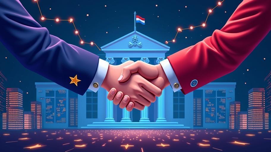 Dow Jones Futuro Sobe Com Acordo Comercial Entre UE E EUA