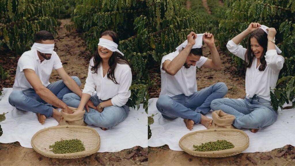 Casal Celebra Café Revelação Para Descobrir Sexo Do Bebê No ES