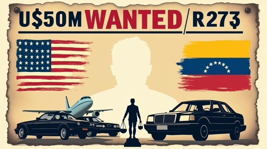 Recompensa Pela Prisão de Maduro é Dobrada para R$ 270 Milhões pelos EUA