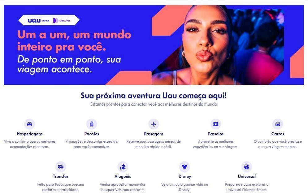 Parceria Uau Caixa e Decolar: Acúmulo De Até 2 Pontos Por Real
