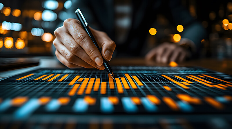 analise grafico de crescimento financeiro e de investimento no mercado plano de negocios financeiro receita vendas e estrategia grafico de desenvolvimento financeiro mercado de cambio