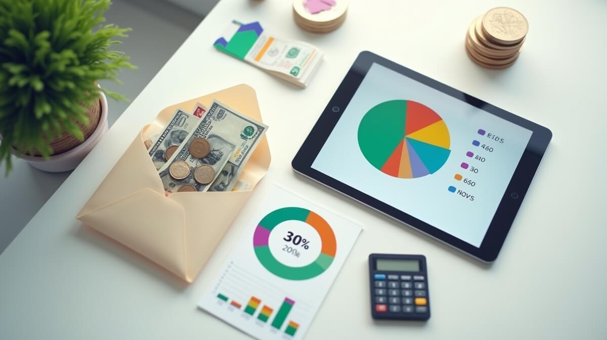 Orçamento simples: método 50 30 20 vs envelopes